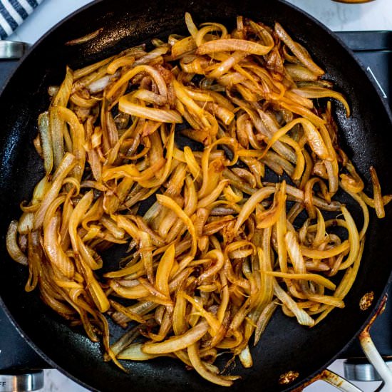 Quick caramelized onion