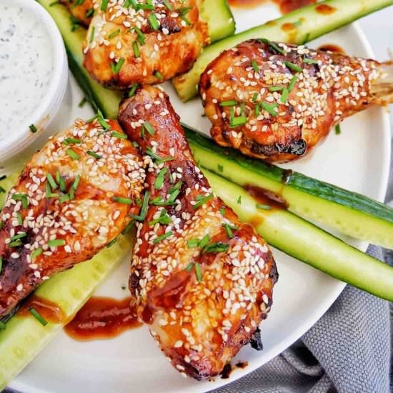 Air Fryer BBQ Chicken Drumsticks