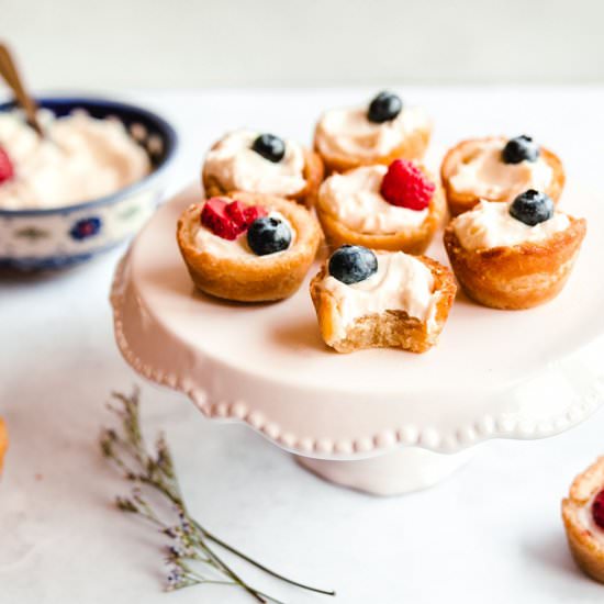 Sugar Cookie Fruit Tarts