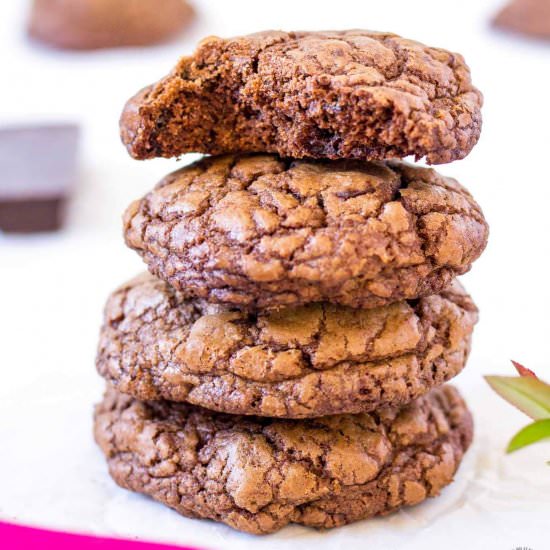 Double Chocolate Brownie Cookies