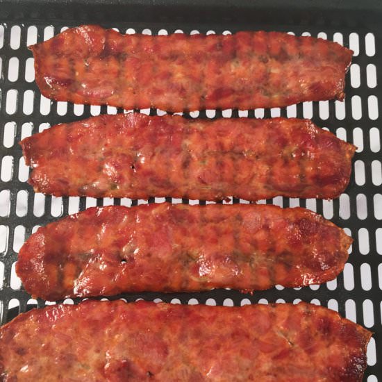 Air Fryer Turkey Bacon