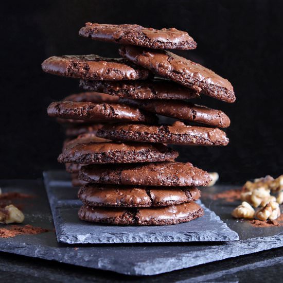 Chocolate Espresso Puddle Cookies
