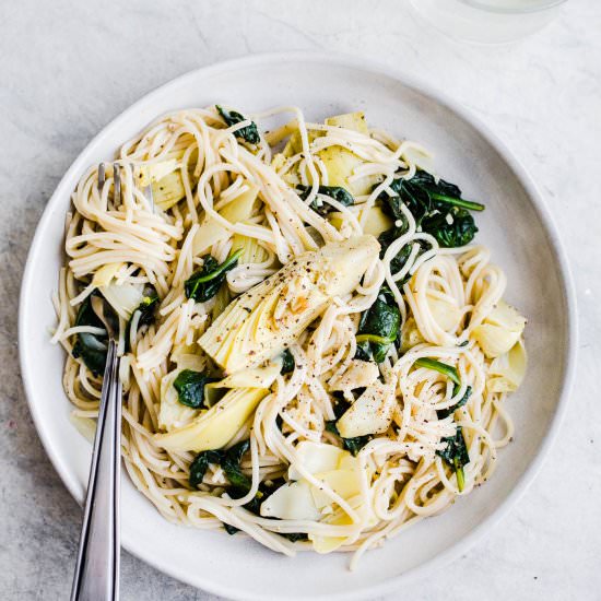 Spinach Artichoke Pasta