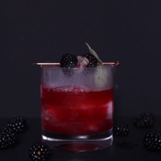 Keto Blackberry and Sage Margarita