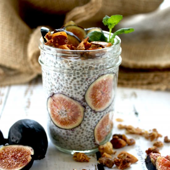 Fig and Chia Pudding Parfait