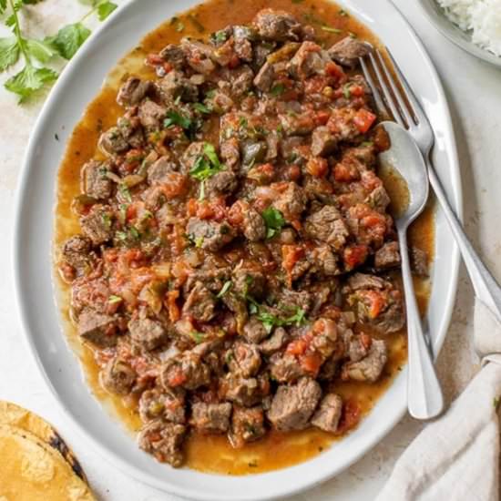 Bisteces a la Mexicana