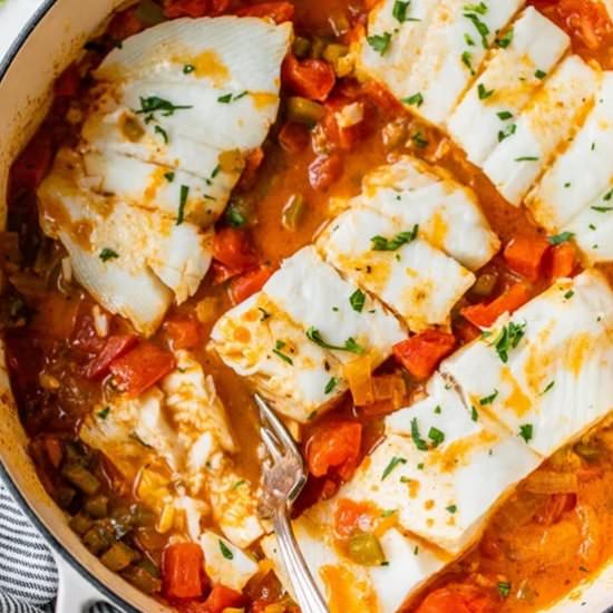 Skillet CajunSpiced Fish w Tomatoes