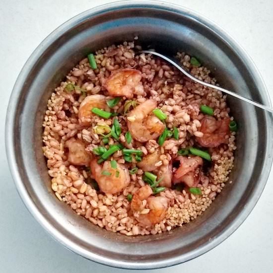One-Pot Shrimp Rice Multigrains