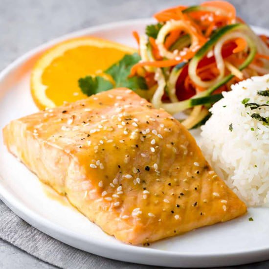 Citrus Soy Glazed Salmon