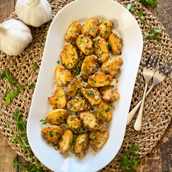 Spanish Vinegar & Garlic Mushrooms