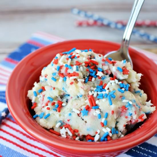 Patriotic Edible Cookie Dough