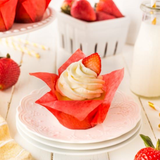 Strawberry Shortcake Cupcakes