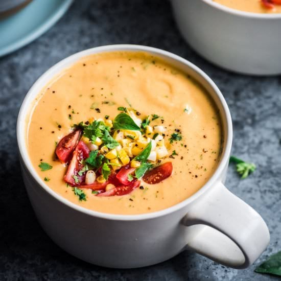 Vegan Instant Pot Corn Chowder