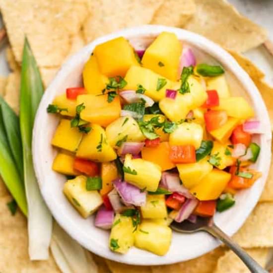 Easy Pineapple Mango Salsa Recipe