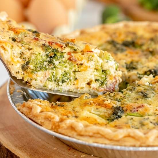 Easy Bacon & Broccoli Quiche
