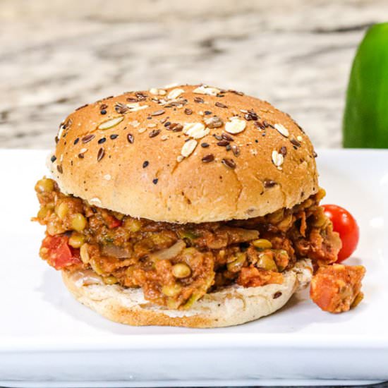 Instant Pot Lentil Sloppy Joe