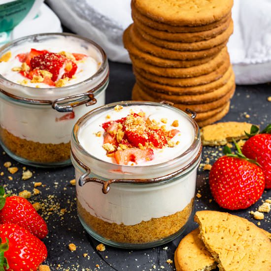 Strawberry Cheesecake Jars
