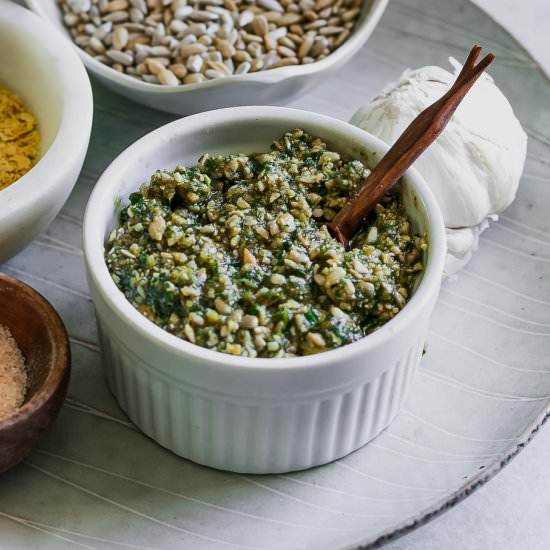Sunflower Seed Pesto Sauce