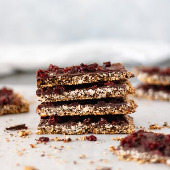 Chocolate Cherry Quinoa Bars