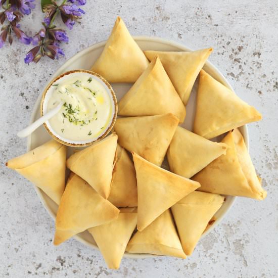 Feta Cheese Filo Triangles