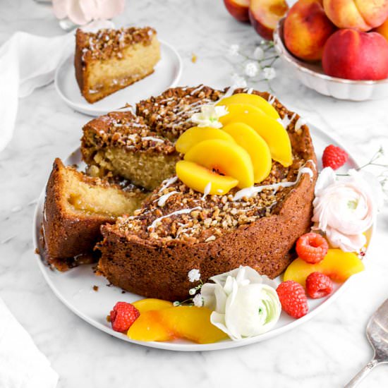 Buttermilk Peach Coffee Cake