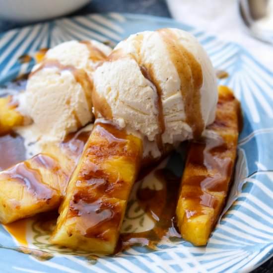 Grilled Pineapple Spiced Rum Butter