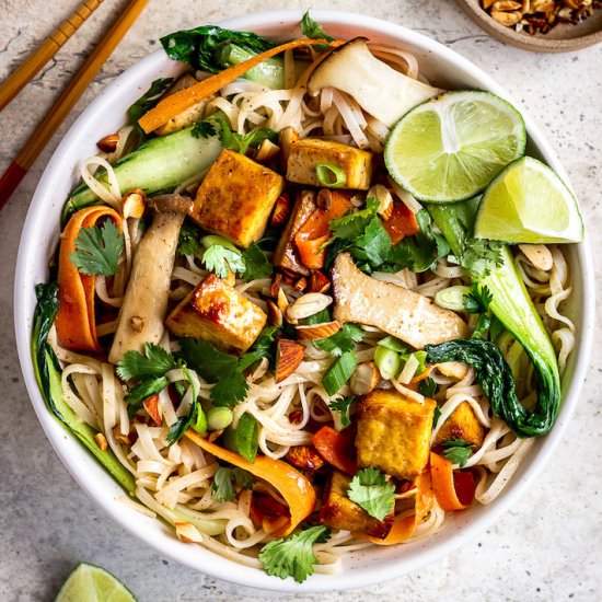 Almond Butter Tofu Noodles