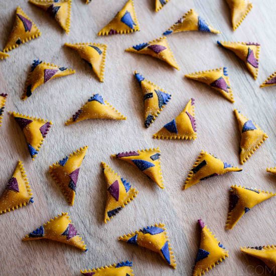 90s Print Triangoli with Ricotta