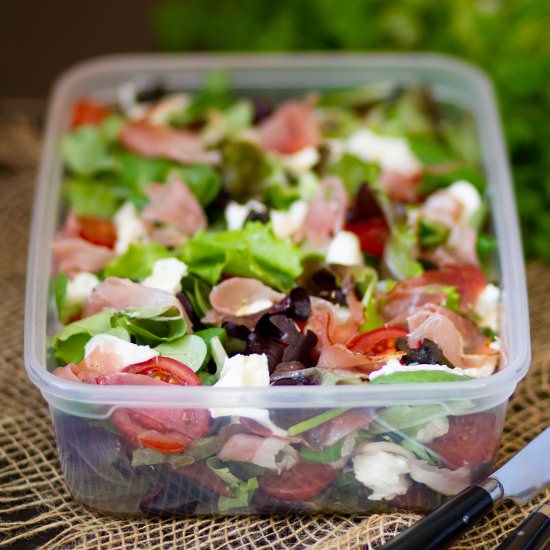 Parma ham salad