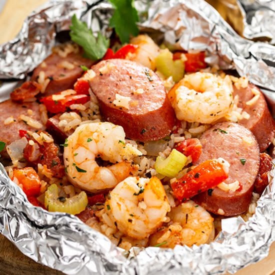 Jambalaya Foil Packets