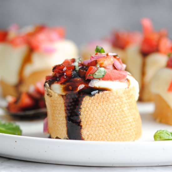 Caprese Bruschetta with Balsamic