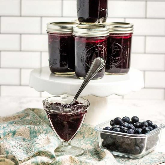Low Sugar Blueberry Jam Recipe