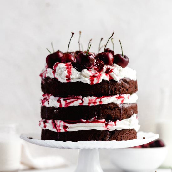 Brownie Black Forest Cake