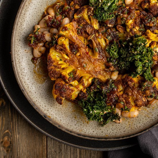 Roasted cauliflower with gremolata