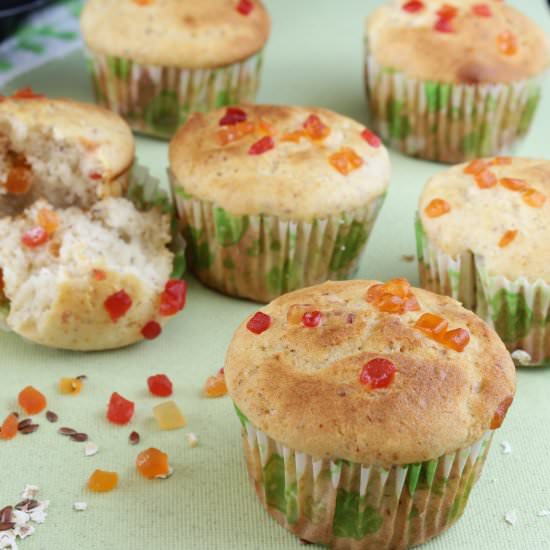 Eggless Vanilla Muffins