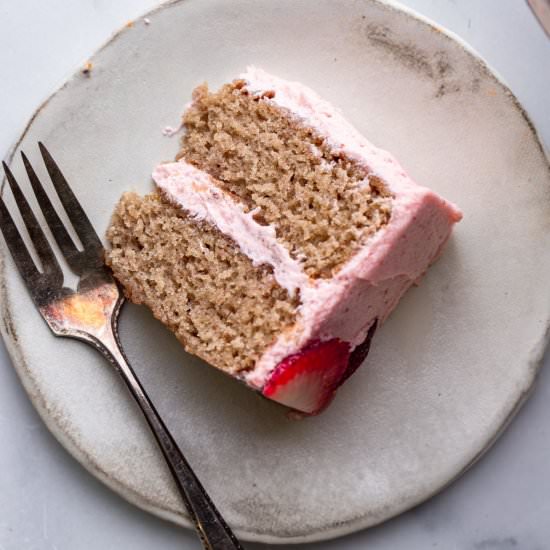 Vegan Strawberry Cake