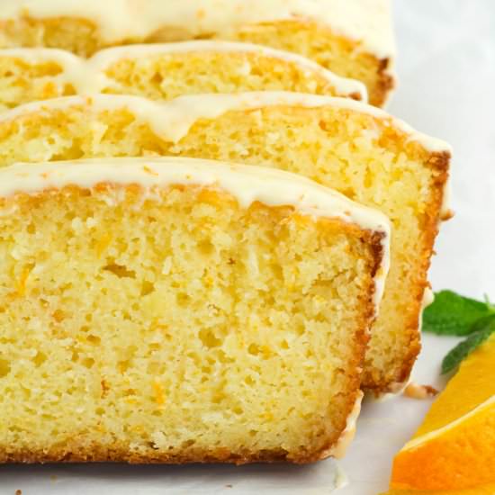 MOIST Orange Loaf Cake