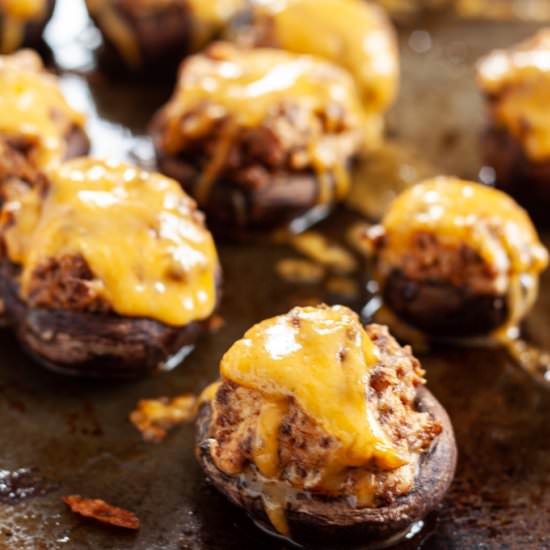 Chorizo Stuffed Mushrooms