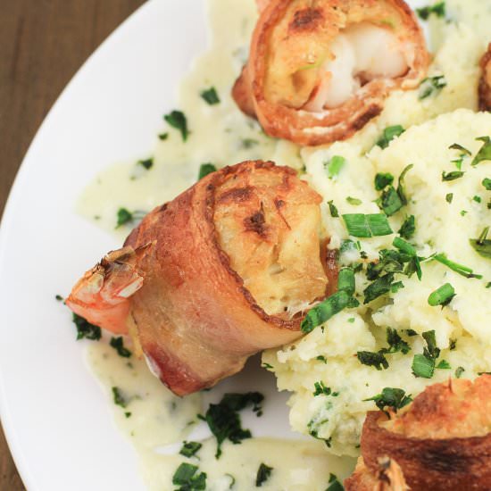 Bacon-Wrapped Crab-Stuffed Shrimp