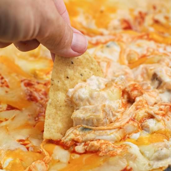 Smoked Buffalo Chicken Dip