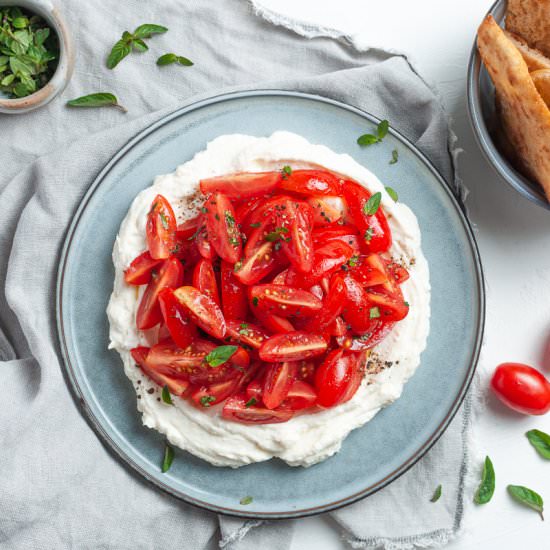 Whipped Ricotta with Tomatoes