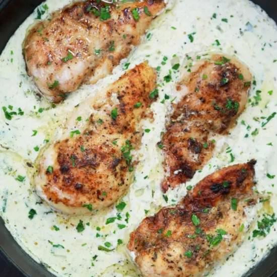 One Pan Creamy Parmesan Chicken