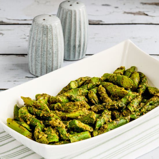 Asparagus with Basil Pesto