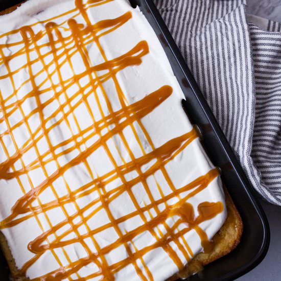 Caramel Poke Cake