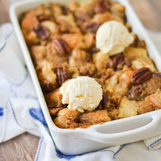 PECAN PIE BREAD PUDDING