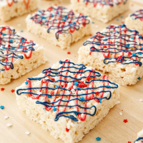 Patriotic Rice Krispies Treats