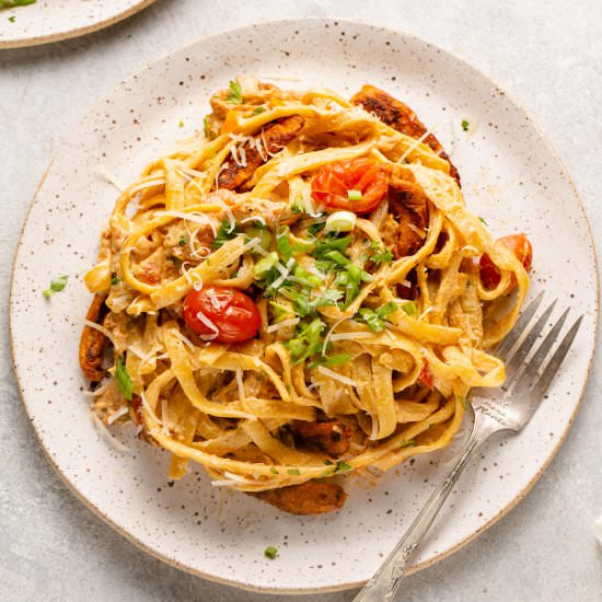 Cajun-Style Fettuccine Alfredo