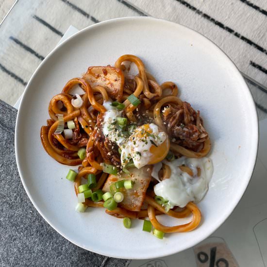 Kimchu Udon Carbonara