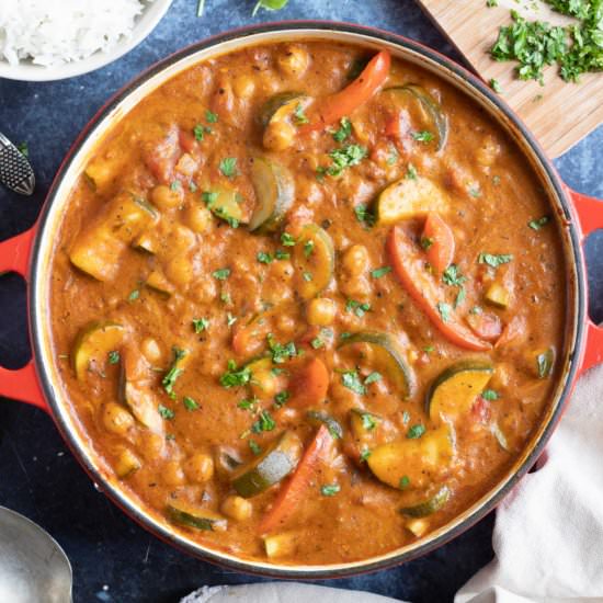 Creamy Courgette Curry