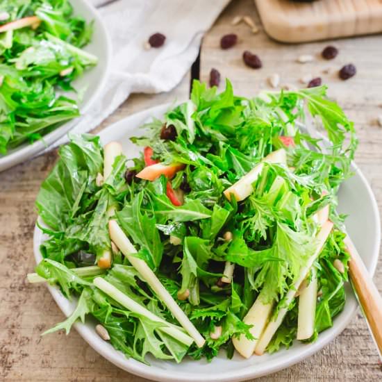 Mizuna Salad
